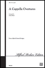 A Cappella Overtures SATB choral sheet music cover Thumbnail